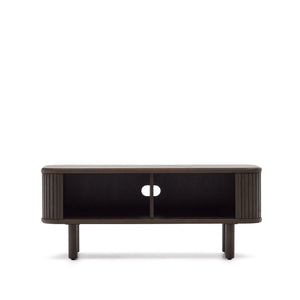 Kave Home Mailen tv-meubel met 2 deuren essen donkere afwerking 120 x 50 cm