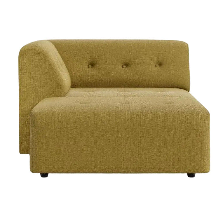 HKliving Vint bank left divan Linen Burnt Ochre
