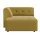 HKliving Vint bank left divan Linen Burnt Ochre