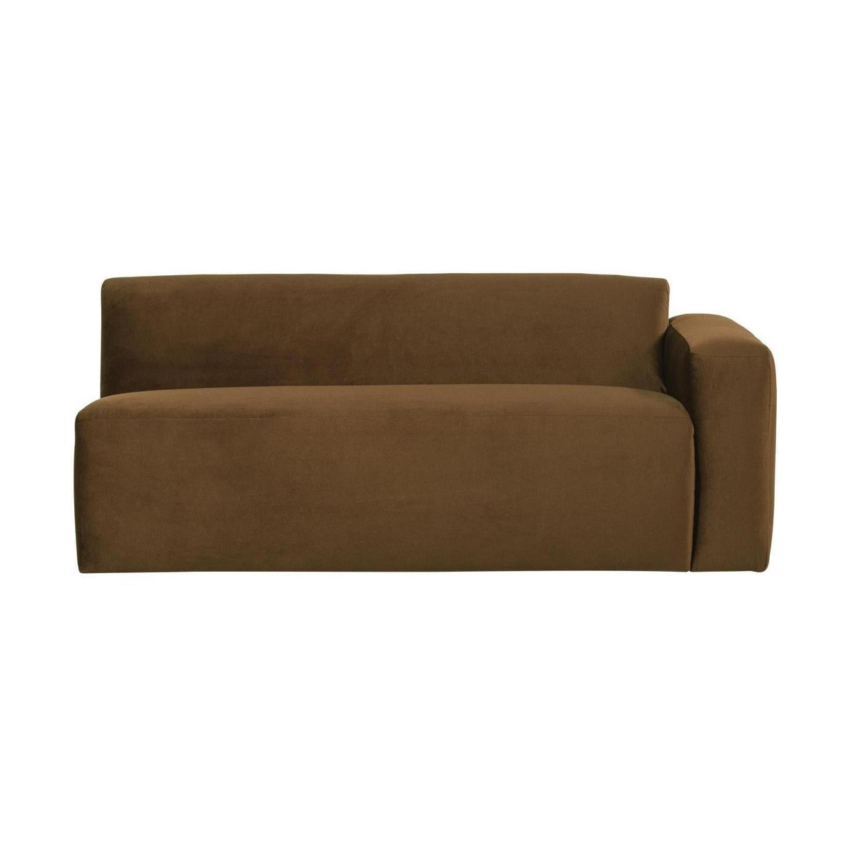 WOOOD Mojo Base 2-zits bank arm rechts velvet Honinggeel