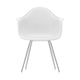 Vitra Eames DAX eetkamerstoel met arm Cotton White verchroomd