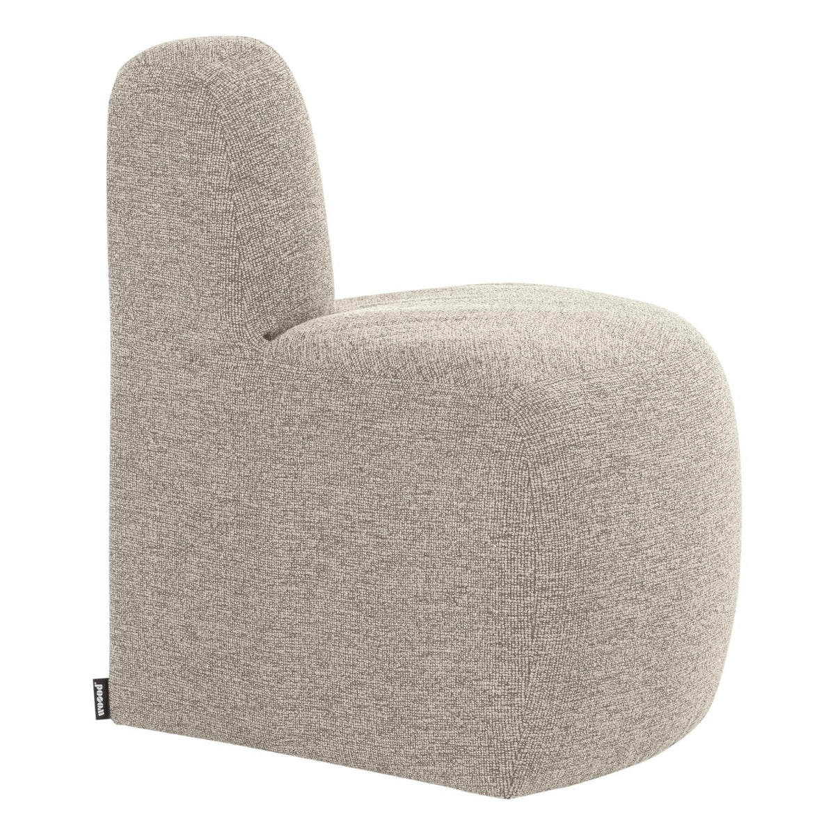 WOOOD Mojo Base eetbank hoek rond rugleuning bouclé Beige