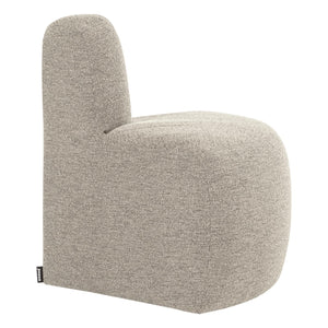 WOOOD Mojo Base eetbank hoek rond rugleuning bouclé Beige