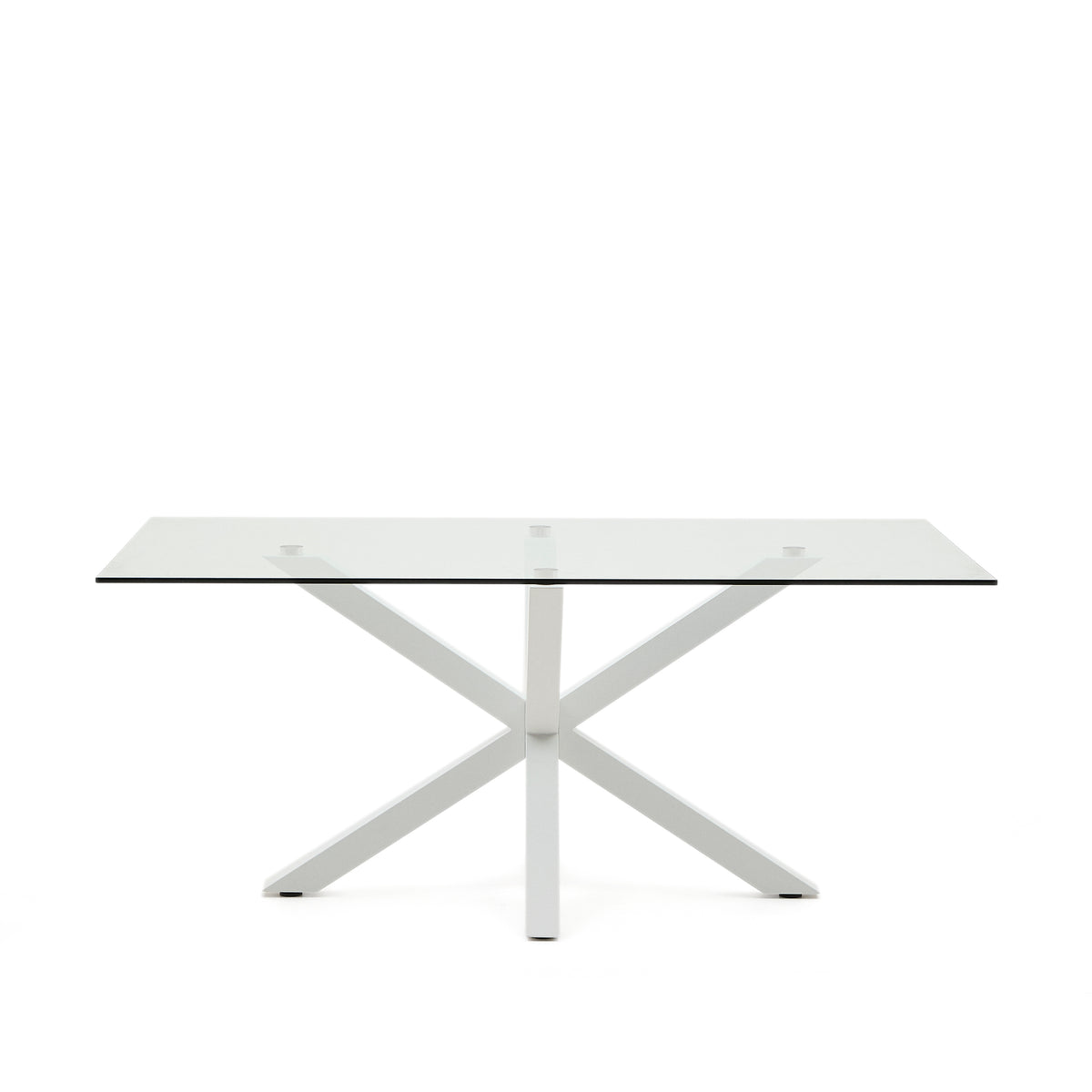 Kave Home Argo eettafel rechthoek 180x100 cm Clear/White