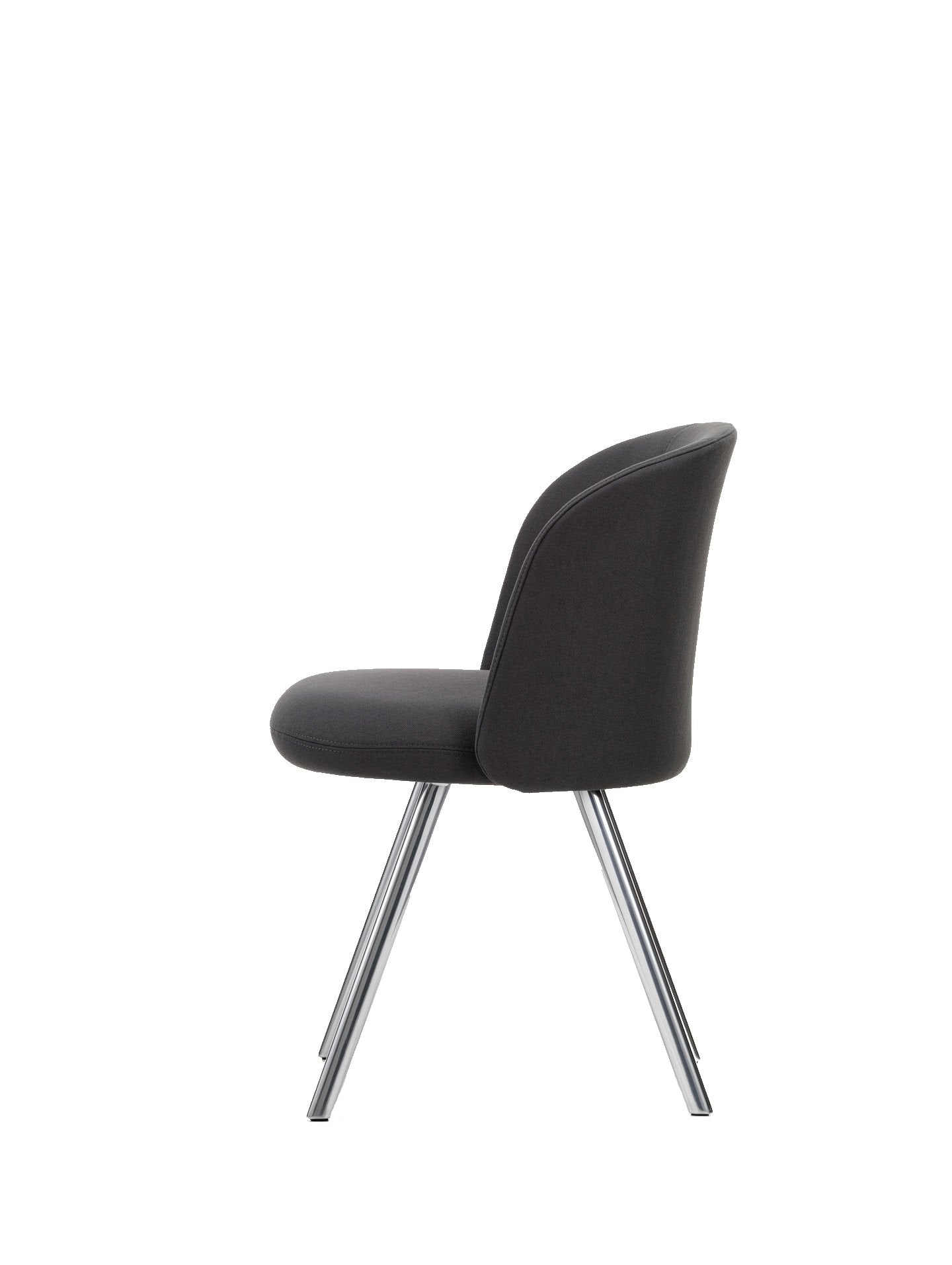 Vitra Mikado eetkamerstoel Plano Dark Grey aluminium