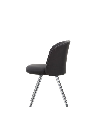 Vitra Mikado eetkamerstoel Plano Dark Grey aluminium