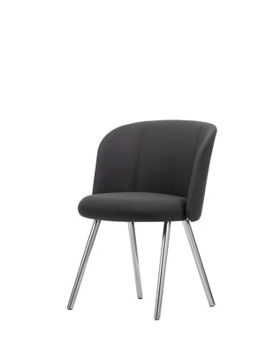 Vitra Mikado eetkamerstoel Plano Dark Grey aluminium