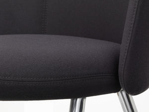 Vitra Mikado eetkamerstoel Plano Dark Grey aluminium