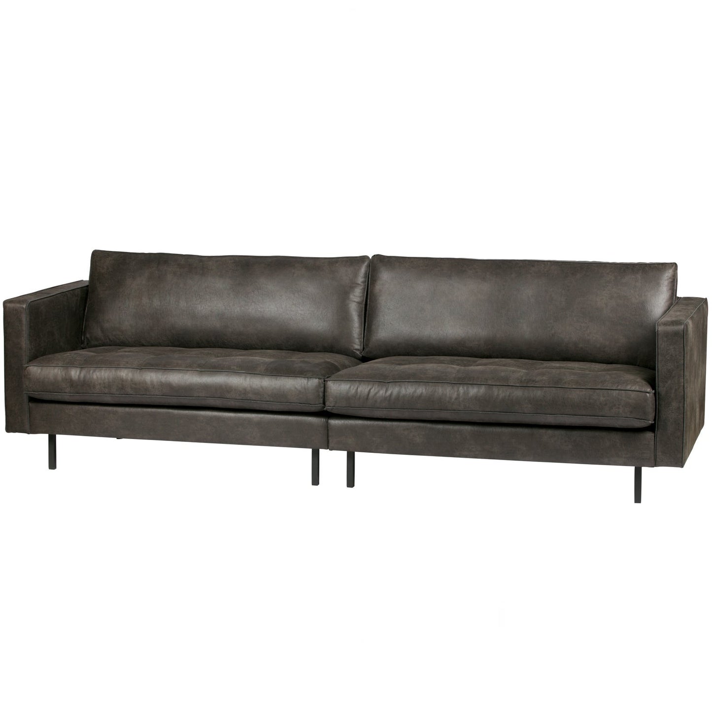 WOOOD Rodeo Classic 3-zits bank eco-leer Zwart