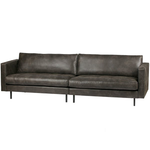 WOOOD Rodeo Classic 3-zits bank eco-leer Zwart