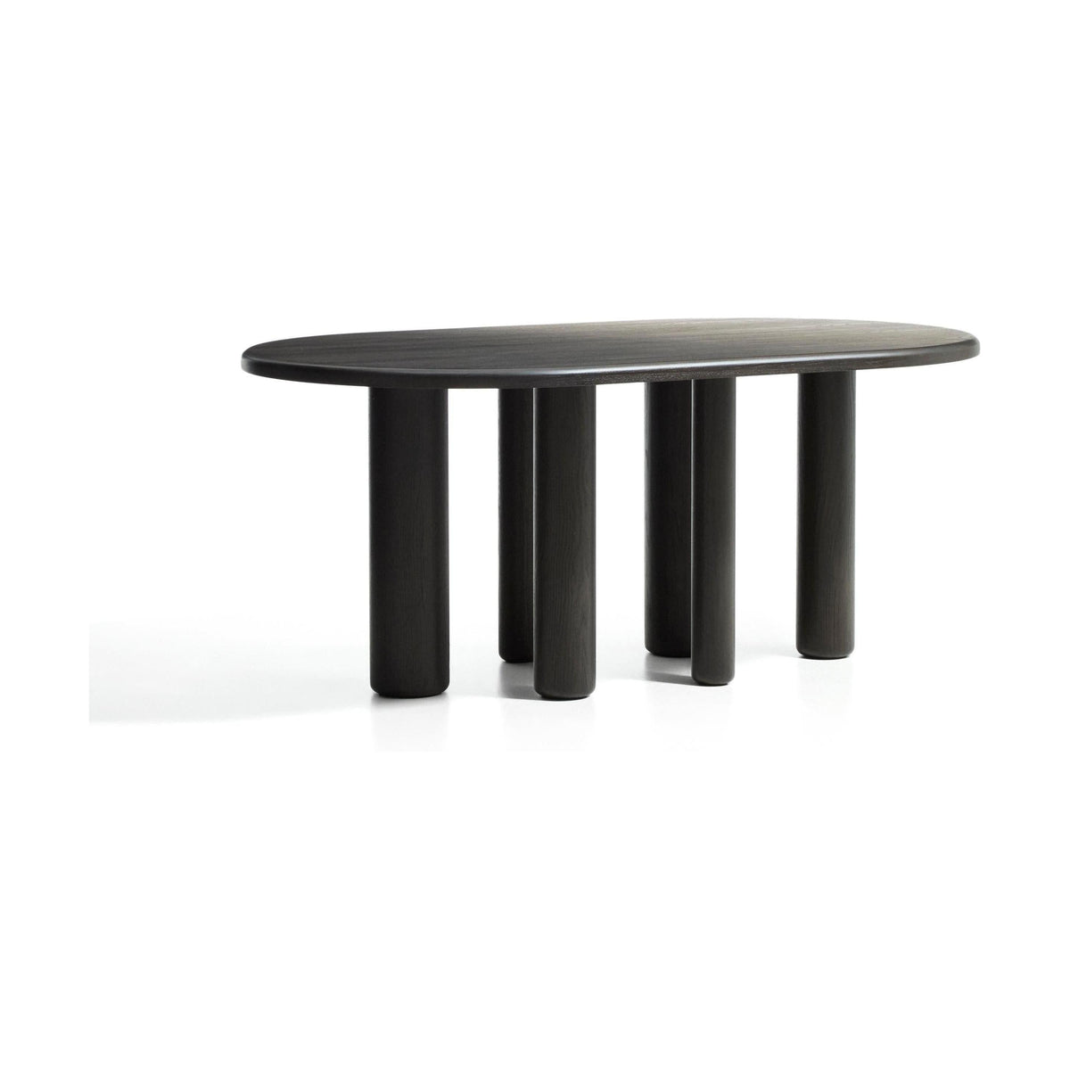Kave Home Mailen eettafel ovaal 180x105 cm Donkerbruin