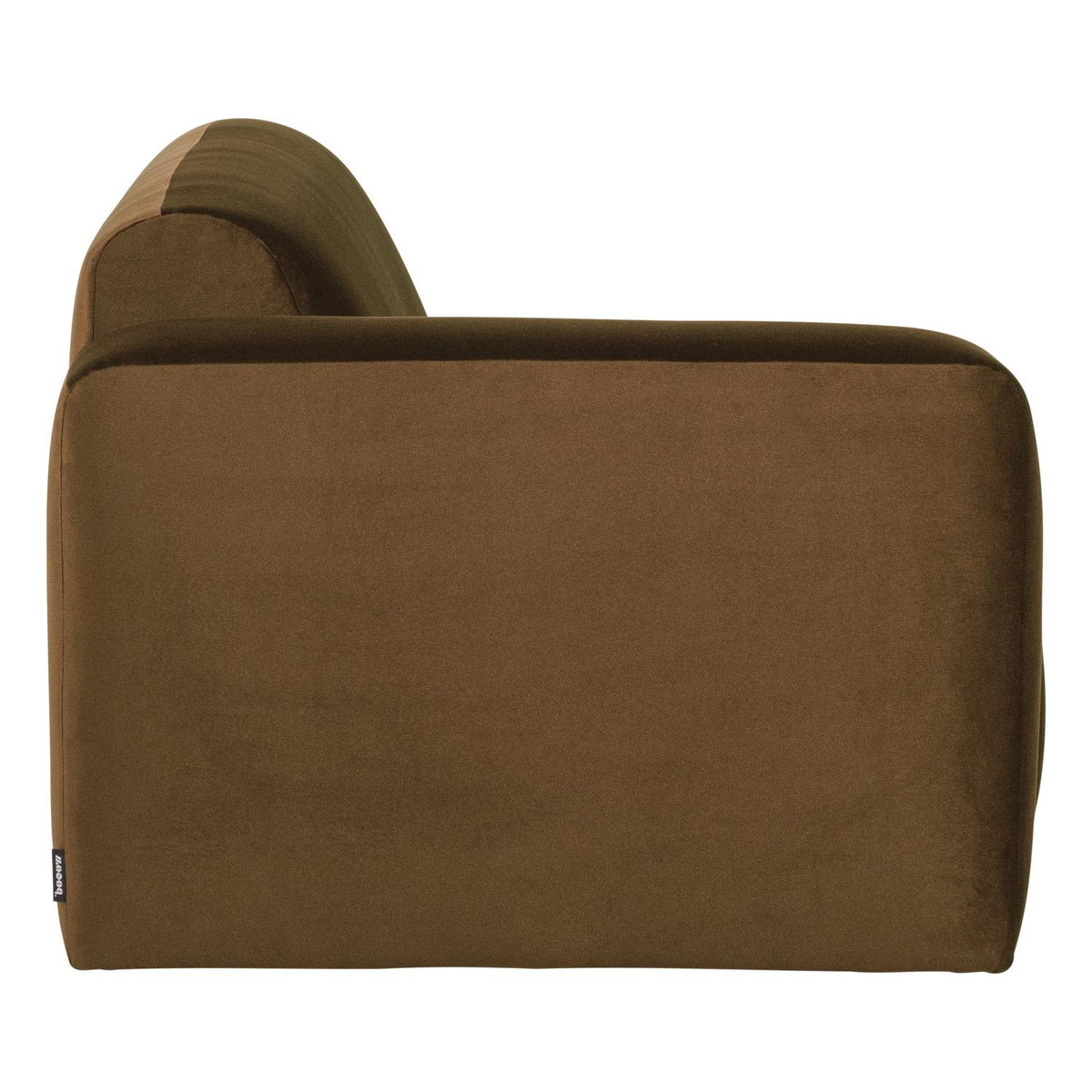 WOOOD Mojo Base 2-zits bank arm links velvet Honinggeel