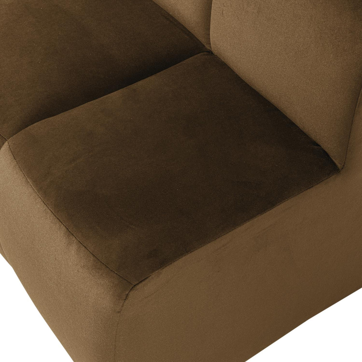 WOOOD Mojo eetkamerbank 84 cm met rugleuning velvet Honinggeel
