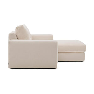 Kave Home Alea 3-zitsbank met chaise longue rechts Beige