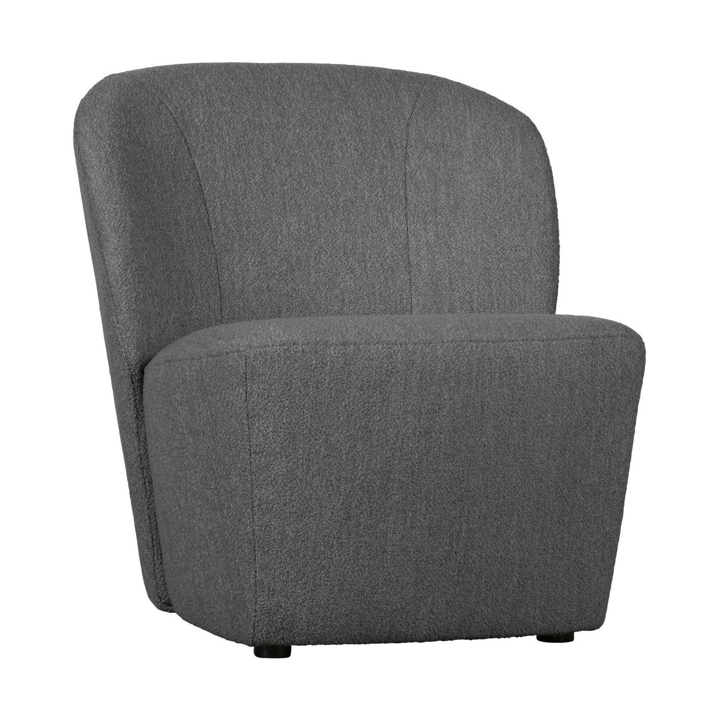 vtwonen Lofty fauteuil bouclé Staalgrijs