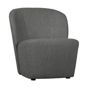 vtwonen Lofty fauteuil bouclé Staalgrijs