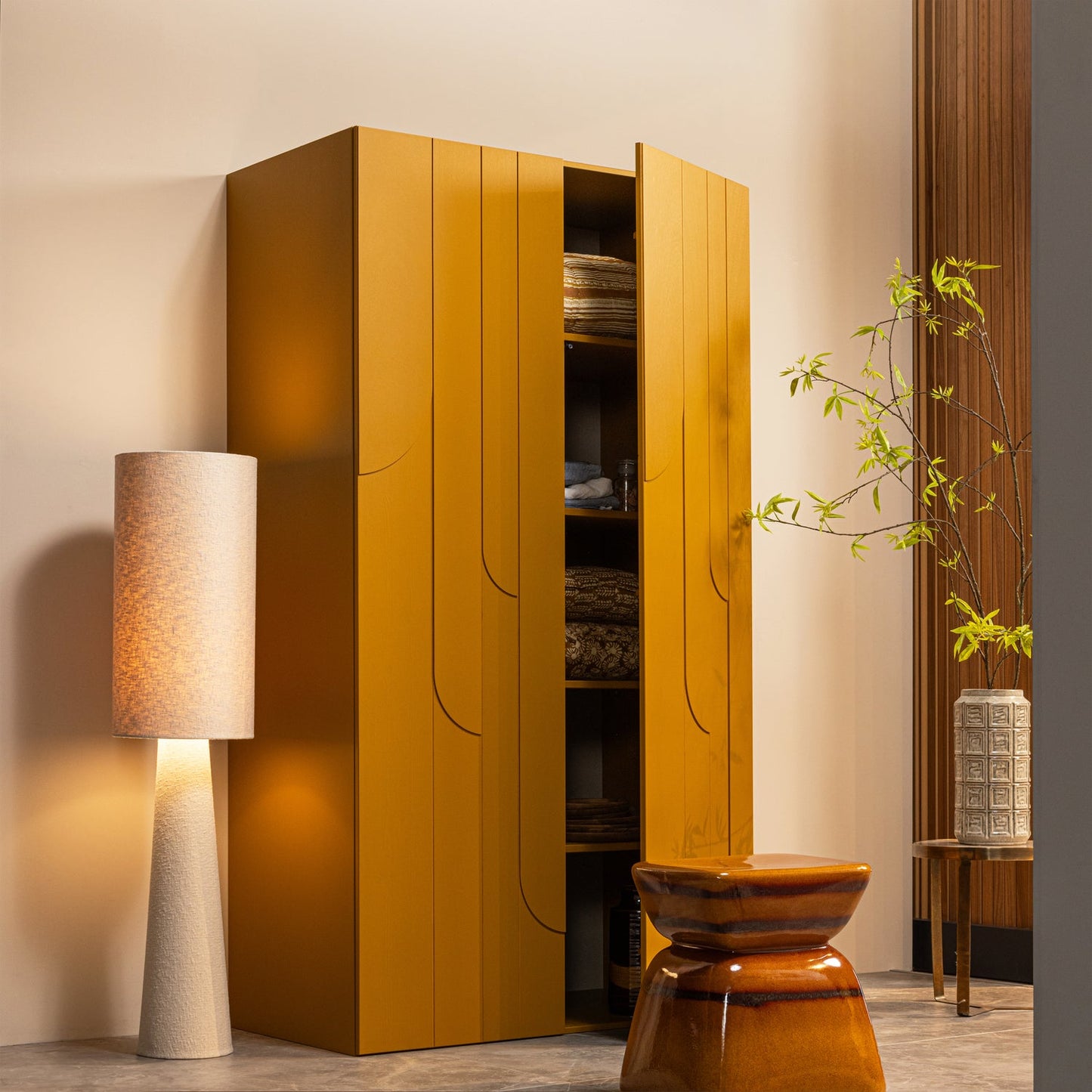 WOOOD Loft vloerlamp Tapenade