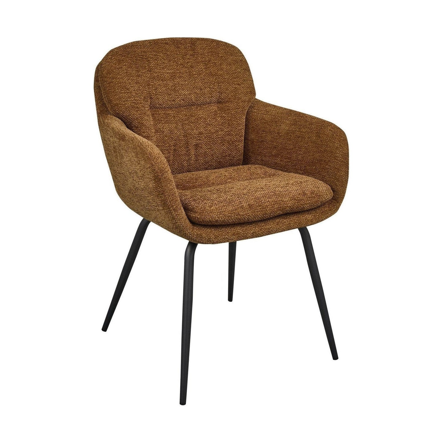WOOOD Runa eetkamerstoel chenille Caramel