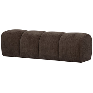 WOOOD Mojo eetkamerbank 164 cm rib Bruin