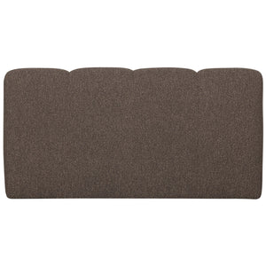 WOOOD Mojo eetkamerbank 164 cm met rugleuning bouclé Bruin Melange