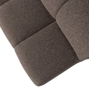 WOOOD Mojo eetkamerbank 164 cm met rugleuning bouclé Bruin Melange