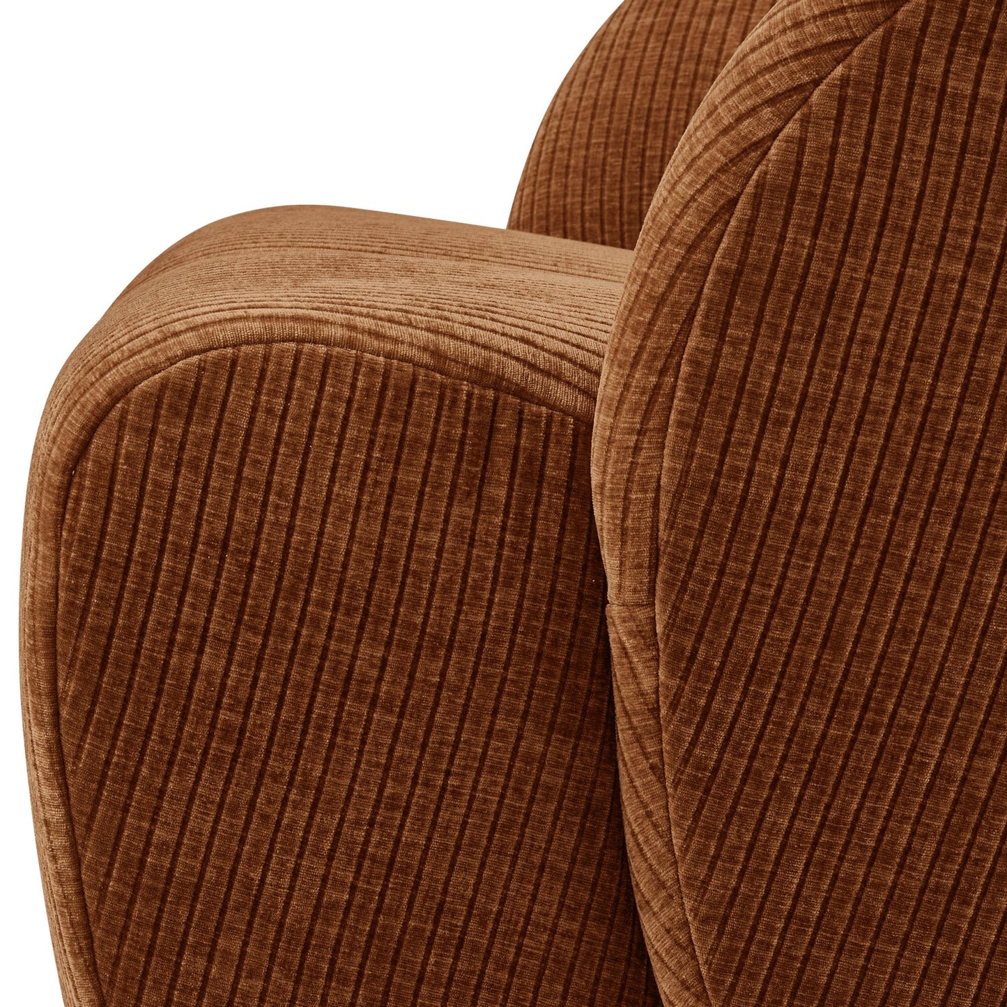 WOOOD Mojo fauteuil rib Roestbruin