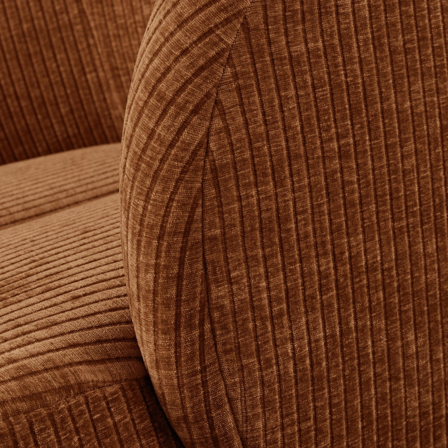 WOOOD Mojo fauteuil rib Roestbruin
