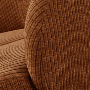 WOOOD Mojo fauteuil rib Roestbruin