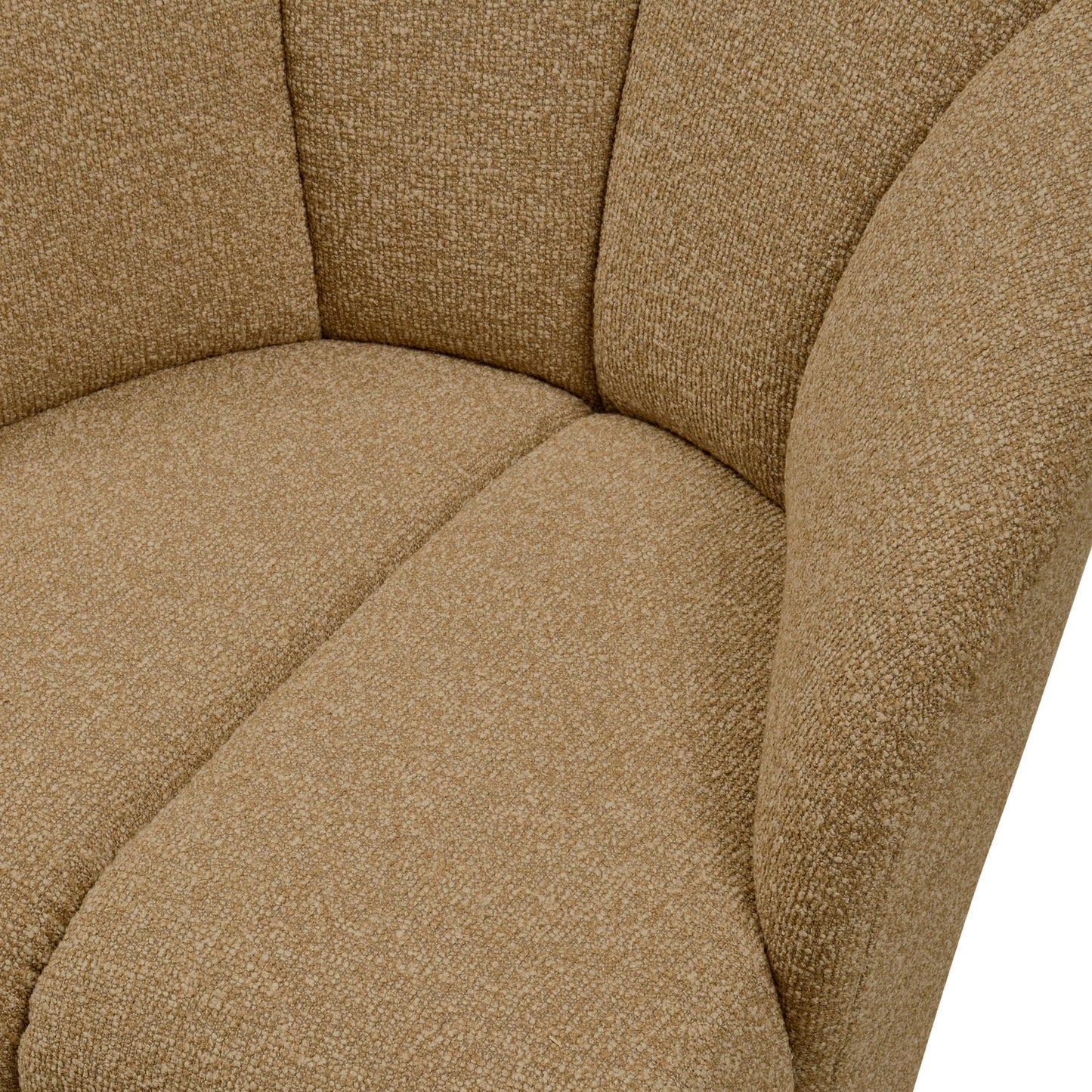 WOOOD Mojo fauteuil bouclé Geel/Bruin melange