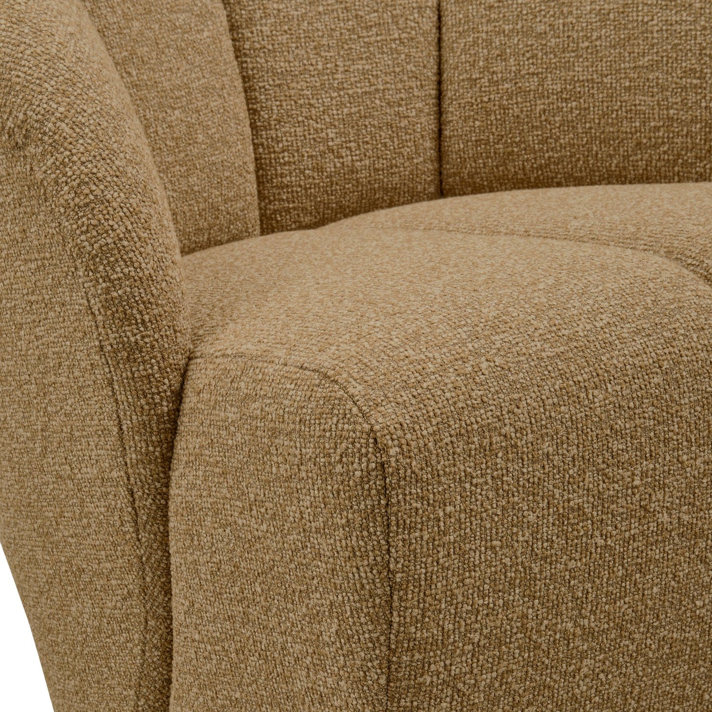 WOOOD Mojo fauteuil bouclé Geel/Bruin melange