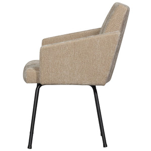 WOOOD Mount armstoel chenille zand