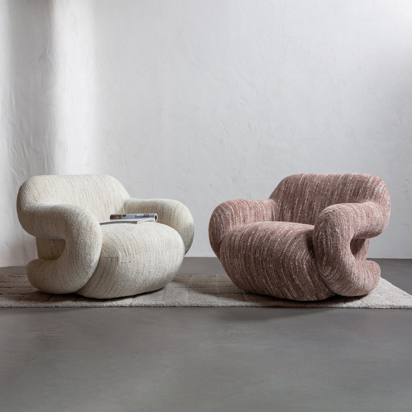 WOOOD Folke fauteuil chenille Naturel
