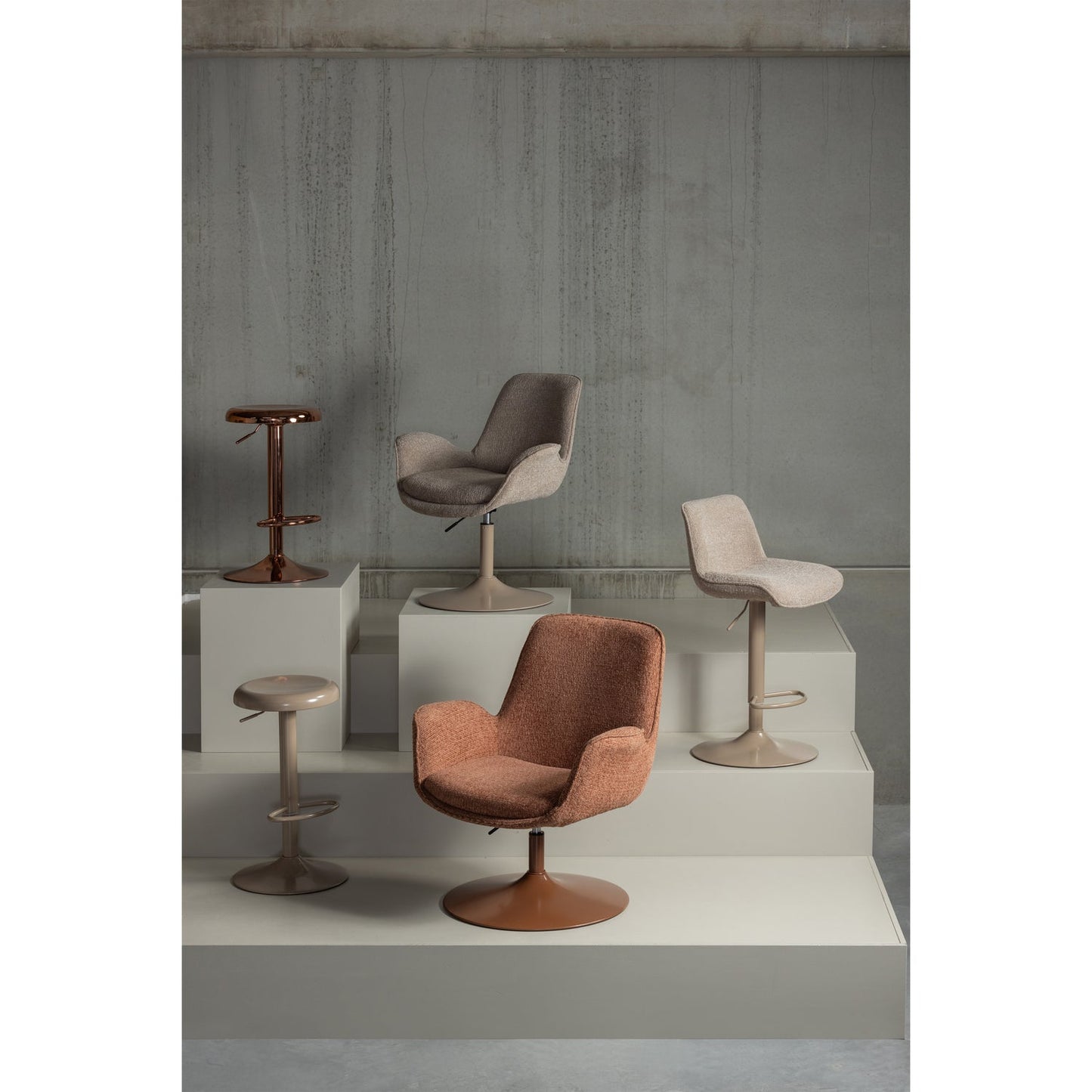 WOOOD Marten verstelbare fauteuil Oranje