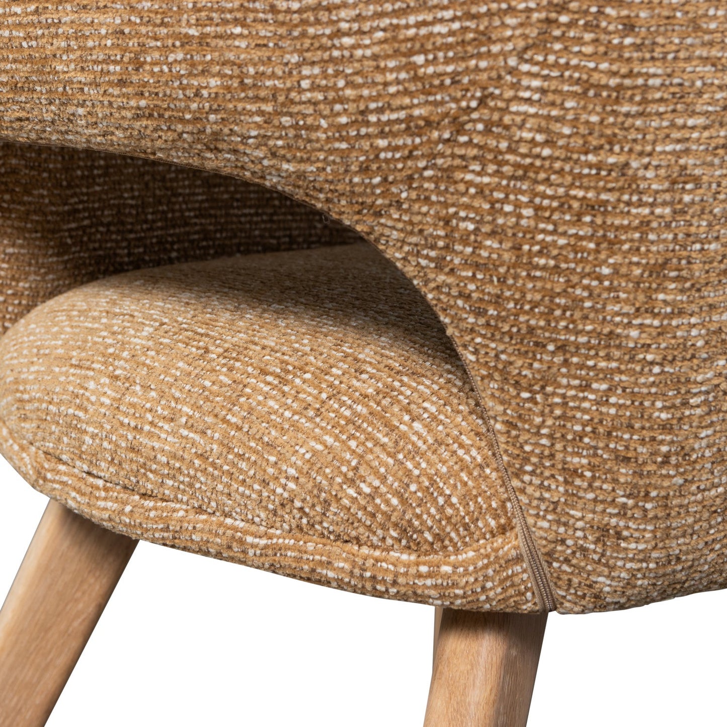 Woood Murat eetkamerstoel Naturel geel hout