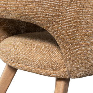 Woood Murat eetkamerstoel Naturel geel hout