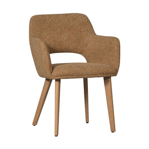 Woood Murat eetkamerstoel Naturel geel hout