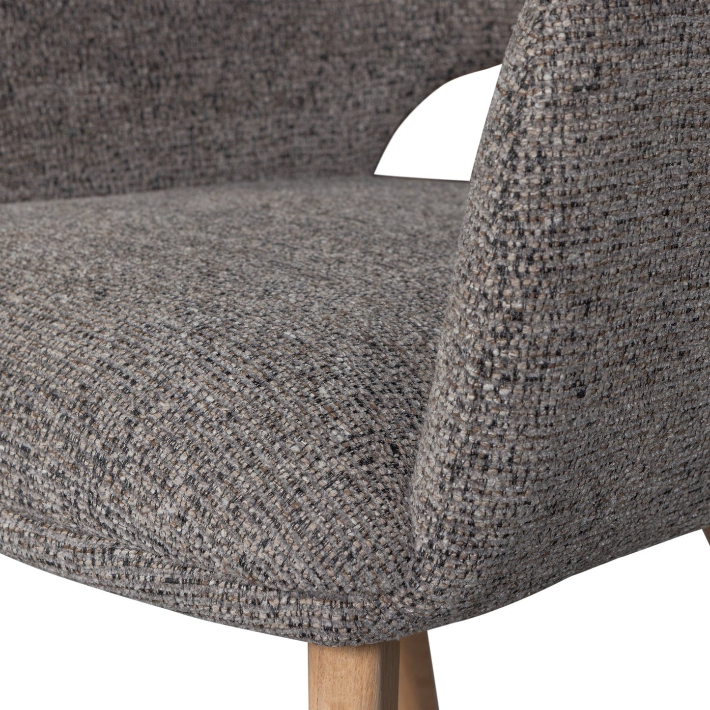 WOOOD Murat eetkamerstoel Naturel taupe hout