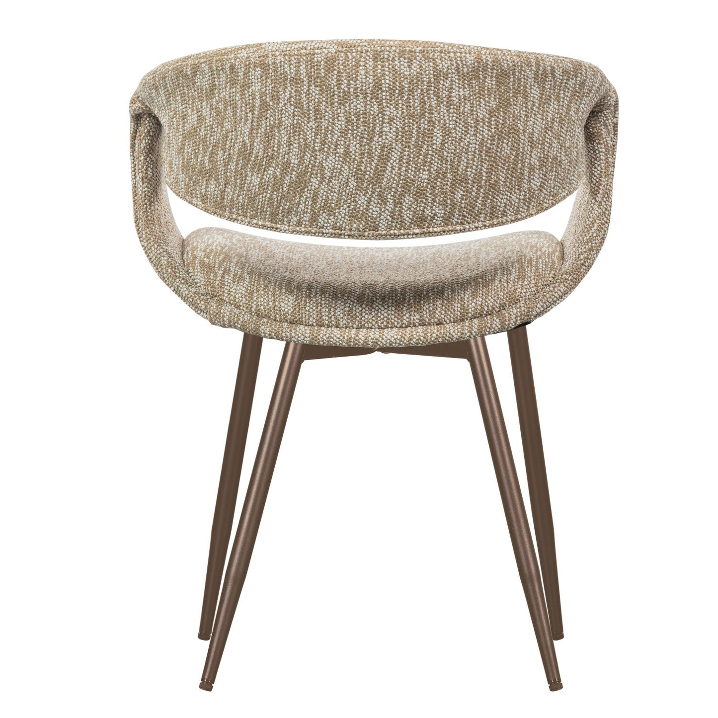 Woood Yossi eetkamerstoel Zand koper metaal