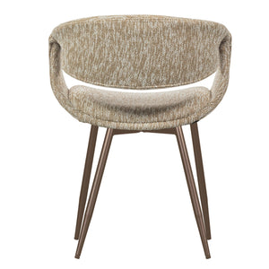 Woood Yossi eetkamerstoel Zand koper metaal