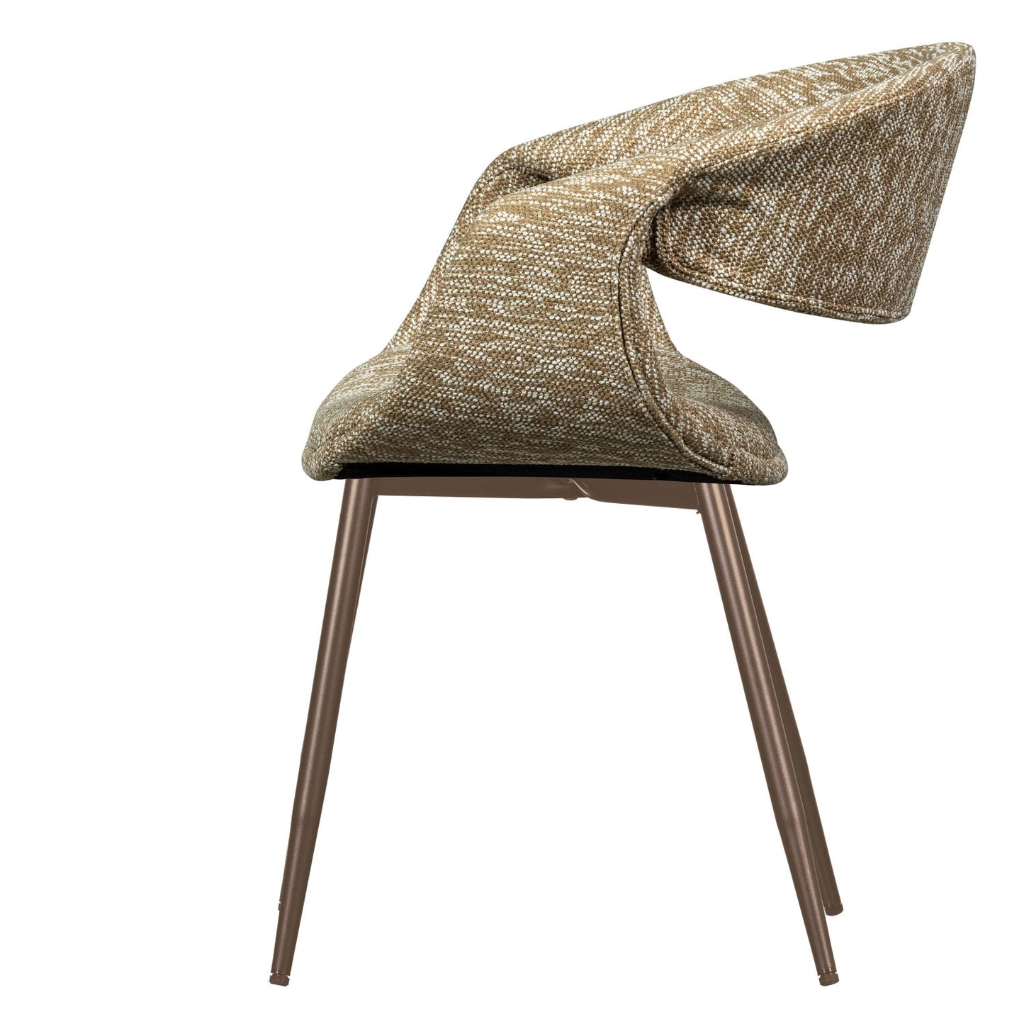 Woood Yossi eetkamerstoel Zand koper metaal