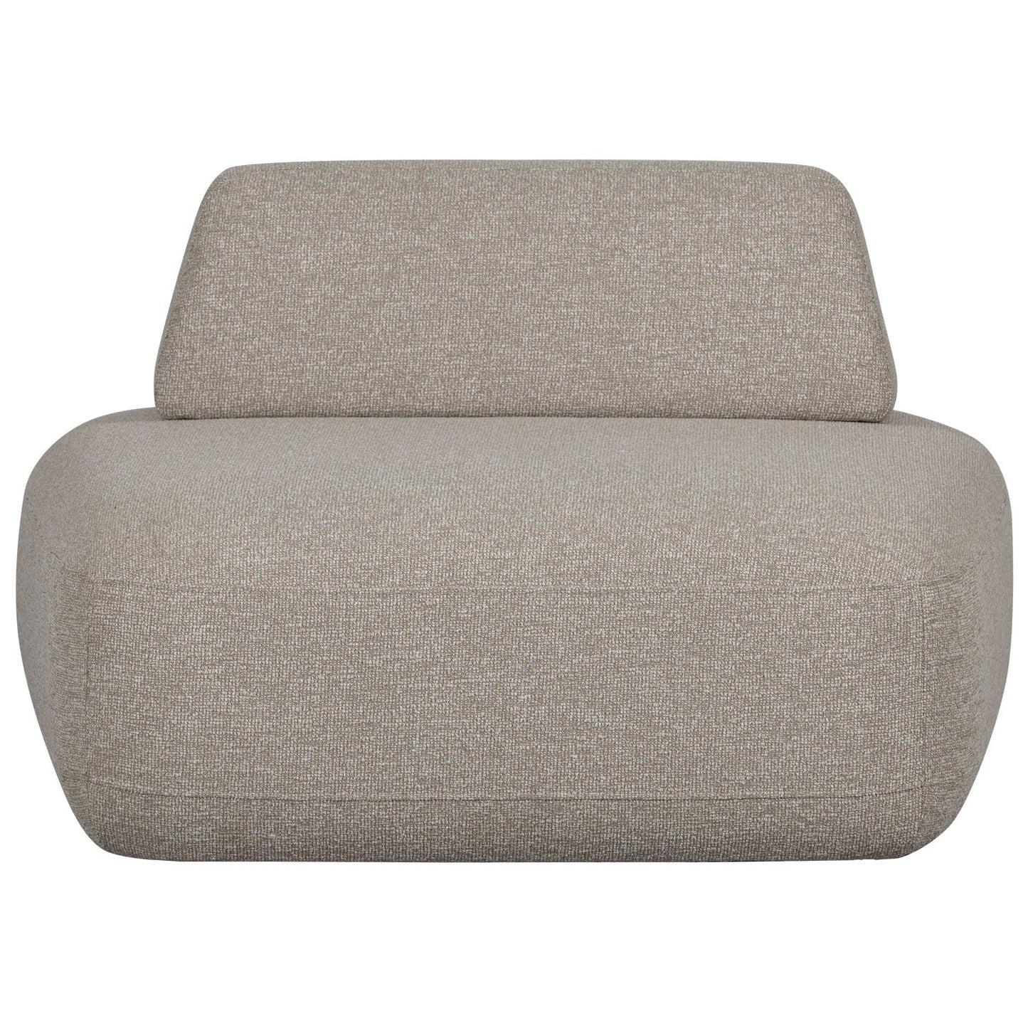 WOOOD Sterck fauteuil met verplaatsbare rug Naturel