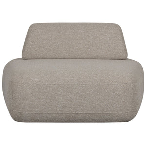 WOOOD Sterck fauteuil met verplaatsbare rug Naturel