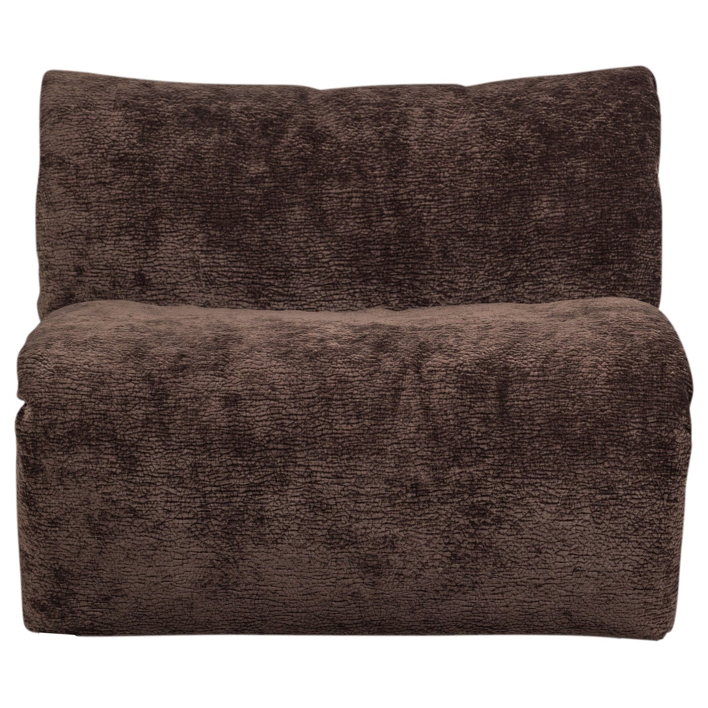 WOOOD Baggy 1-zitsbank chenille DonkerBruin