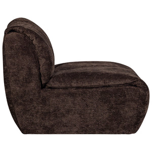 WOOOD Baggy 1-zitsbank chenille DonkerBruin
