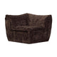 WOOOD Baggy hoekelement chenille DonkerBruin