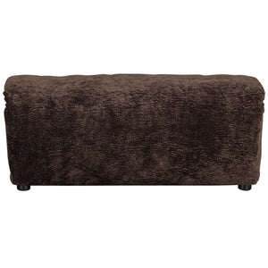 WOOOD Baggy hocker chenille DonkerBruin