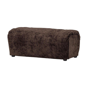 WOOOD Baggy hocker chenille DonkerBruin