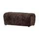WOOOD Baggy hocker chenille DonkerBruin