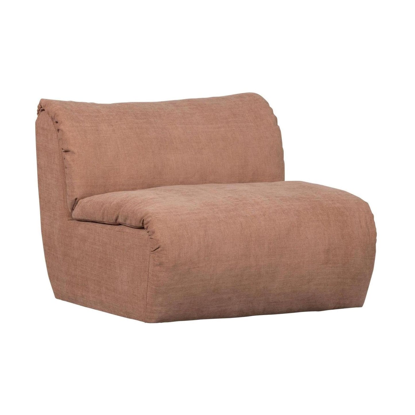 WOOOD Baggy 1-zitsbank chenille Oudroze