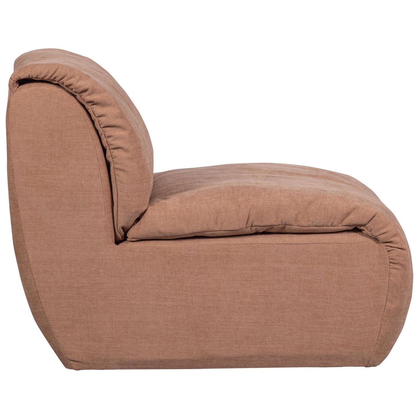WOOOD Baggy 1-zitsbank chenille Oudroze
